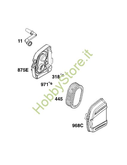 A - GRUPPO FILTRO ARIA B&S - 10 €¦ 103M02-0099-H5 brand Stihl